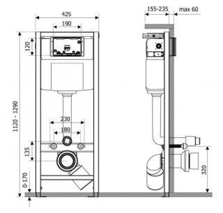 Комплект Delice Nimb 4 в 1: инсталляция крепления клавиша смыва Nimb шумоизоляция DLR 000002